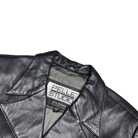 Wilson’s Leather Pelle Studio Vintage Leather Designer Luxury Jacket Medium - Picture 5 of 5